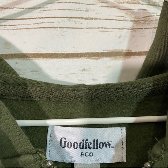 Goodfellow & Co Men’s Ultra Soft Green Fleece Hoodie Size L - Picture 2 of 3